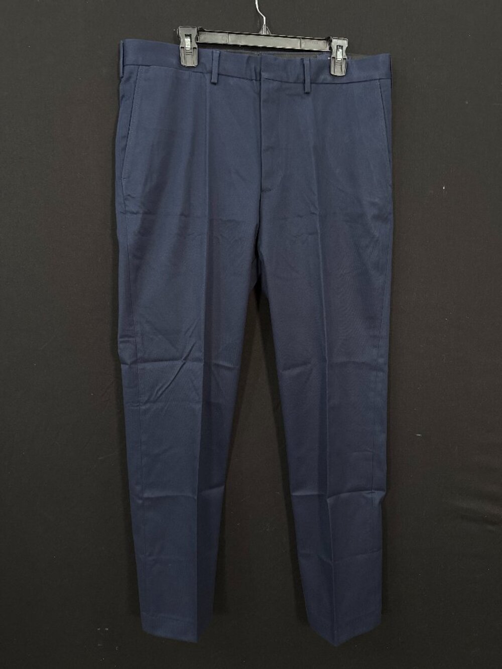 Lands' End Men's Tailored Fit Twill Pants Navy 37x33 NWOT